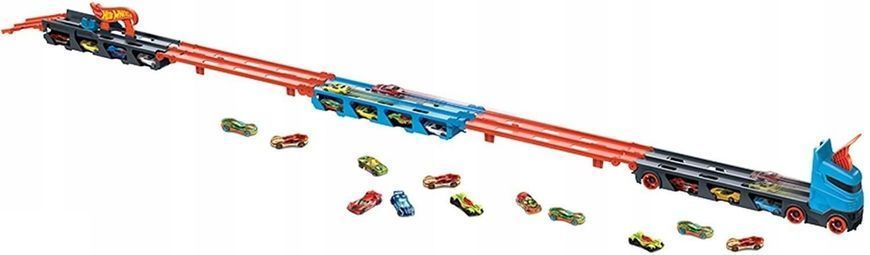 Грузовик транспортер автотрек Хот Вилс Hot Wheels Speedway Hauler GVG37 GVG37 фото