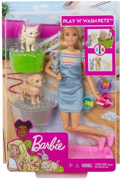 Лялька Барбі Купай і грай з тваринами &mdash; Barbie Wash 'n' Play Pets (FXH11) FXH11 фото