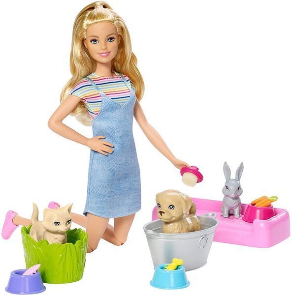 Лялька Барбі Купай і грай з тваринами &mdash; Barbie Wash 'n' Play Pets (FXH11) FXH11 фото