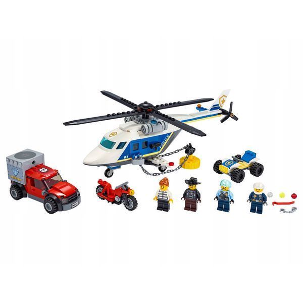 Конструктор LEGO City 60243 Погоня на поліцейському вертольоті 60243 фото
