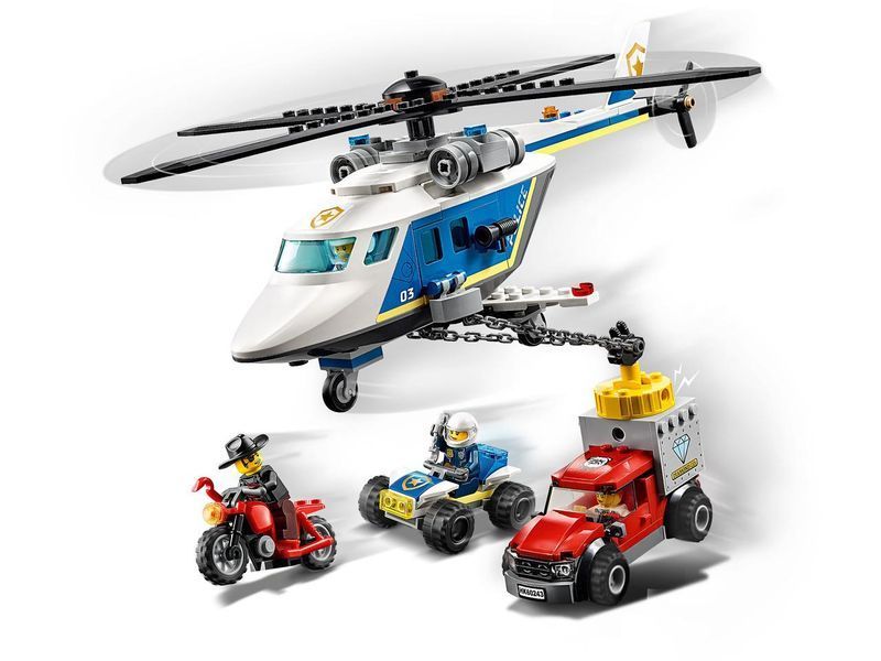 Конструктор LEGO City 60243 Погоня на поліцейському вертольоті 60243 фото