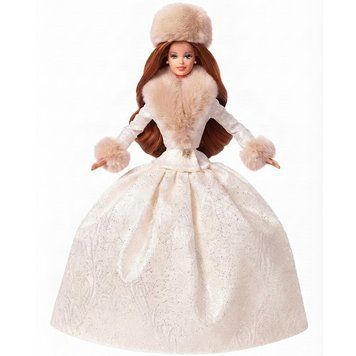 Колекційна лялька Барбі Зимовий вечір 1998 Брюнетка &mdash; Barbie Winter Evening (19220) 19220 фото