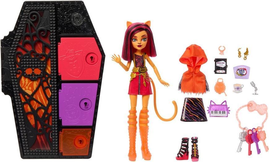 Лялька Monster High Торалей Страйп Шафа з секретами серія 3 &mdash; Toralei Stripe Skulltimate Secrets (HNF80) HNF80 фото
