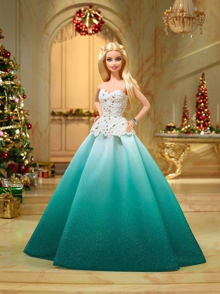Колекційна лялька Барбі Святкова 2016 в бірюзовому &mdash; Barbie Holiday (DGX98) DGX98 фото