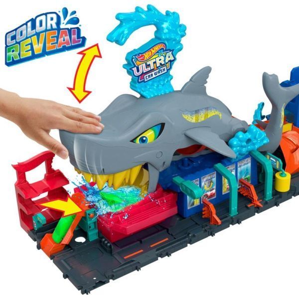 Автотрек Хот Вілс Автомийка Акула Hot Wheels City Ultra Shark Car Wash HTN82 HTN82 фото