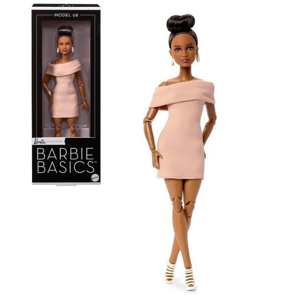 Колекційна лялька Barbie Basics Model 08 &mdash; Мініатюрна брюнетка в бежевому (JJX27) JJX27 фото