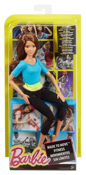 Кукла Барби Йога Безграничные движения синий топ &mdash; Barbie Made to Move (DJY08) DJY08 фото