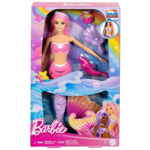 Лялька Барбі Русалонька Малібу Кольорова магія &mdash; Barbie Dreamtopia Mermaid Malibu (HRP97) HRP97 фото