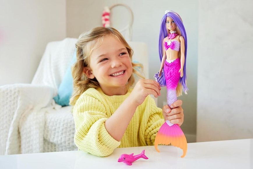 Лялька Барбі Русалонька Малібу Кольорова магія &mdash; Barbie Dreamtopia Mermaid Malibu (HRP97) HRP97 фото