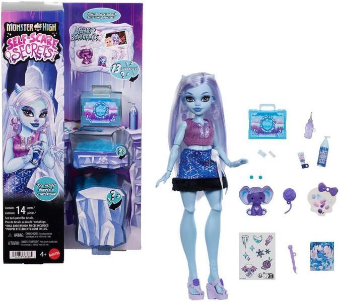 Лялька Monster High Еббі Бомінейбл Секрети догляду &mdash; Abbey Bominable Self-Scare Secrets (JHK44) JHK44 фото