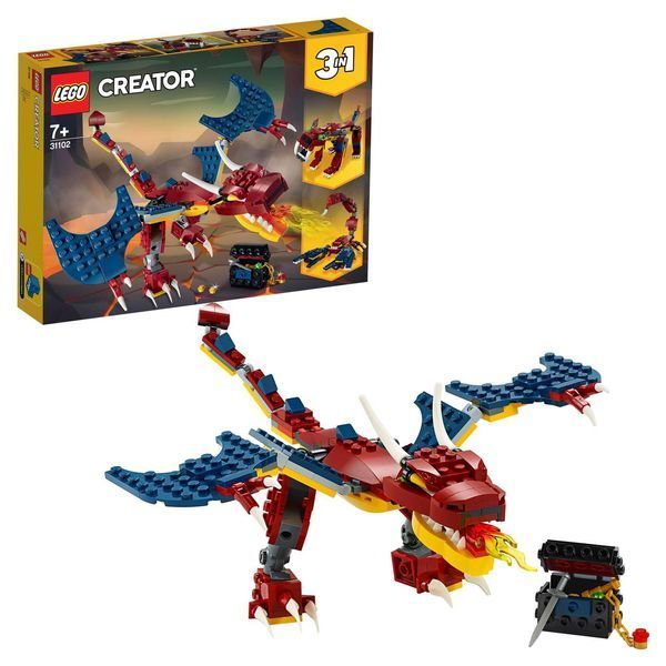 Конструктор LEGO Creator 3-в-1 31102 Огненный дракон 31102 фото