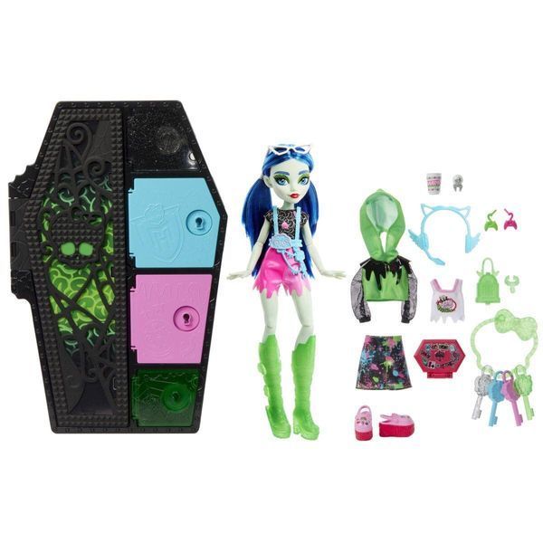 Лялька Monster High Гулія Йелпс Шафа з секретами серія 3 &mdash; Ghoulia Yelps Skulltimate Secrets (HNF81) HNF81 фото