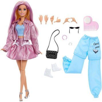 Лялька Barbie Deluxe Style з набором одягу Металік в стилі Барбікор (JNC61) JNC61 фото