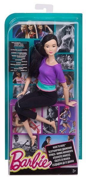 Лялька Барбі Йога Безмежні рухи азіатка фіолетовий топ &mdash; Barbie Made to Move (DHL84) DHL84 фото