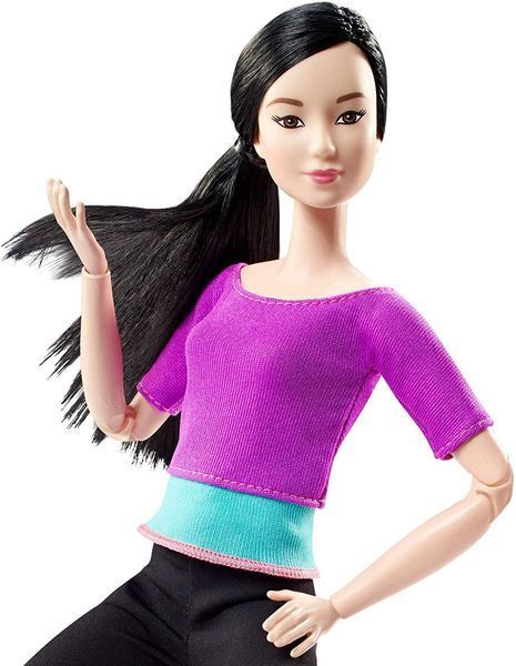 Лялька Барбі Йога Безмежні рухи азіатка фіолетовий топ &mdash; Barbie Made to Move (DHL84) DHL84 фото