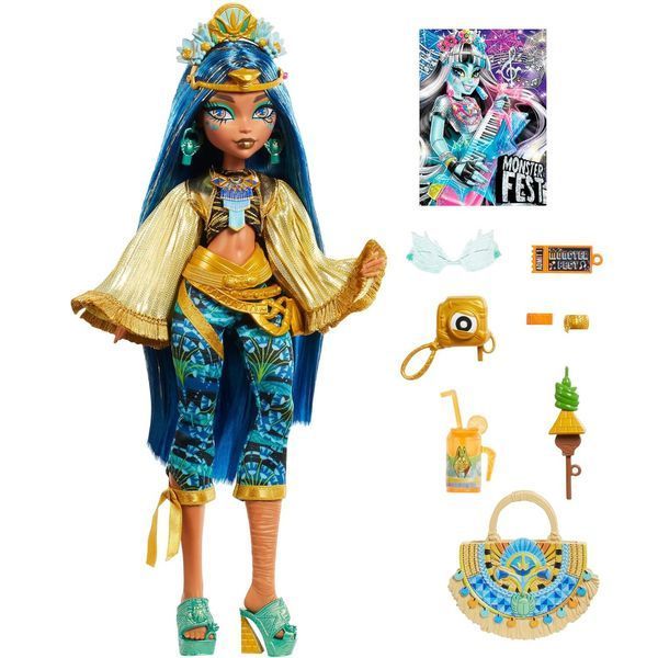 Лялька Monster High Клео де Ніл Монстро фестиваль &mdash; Cleo De Nile Monster Fest (HXH81) HXH81 фото