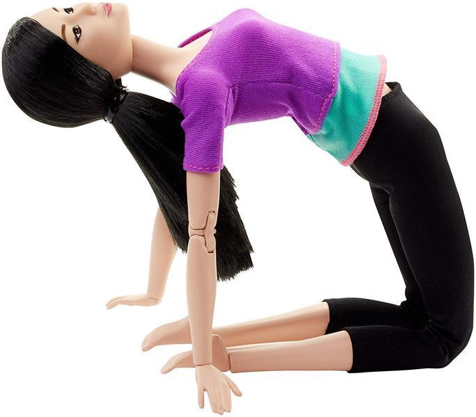 Лялька Барбі Йога Безмежні рухи азіатка фіолетовий топ &mdash; Barbie Made to Move (DHL84) DHL84 фото
