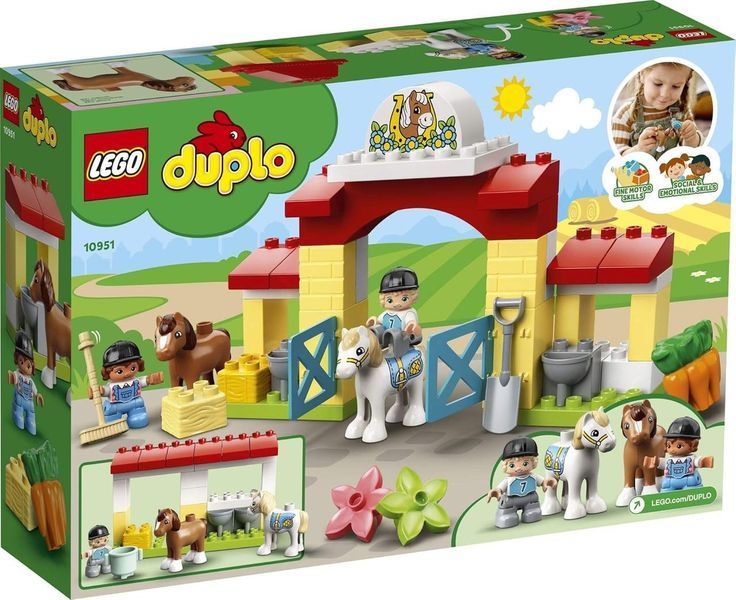 Конструктор LEGO Duplo 10951 Конюшня для коня та поні 10951 фото