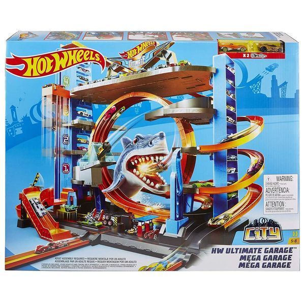 Трек Хот Вілс Міський Гараж з Акулою Hot Wheels Ultimate Garage FTB69 FTB69 фото