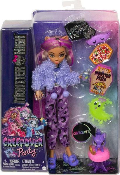 Лялька Monster High Клодін Вульф Піжамна вечірка &mdash; Clawdeen Wolf Creepover Party (HKY67) HKY67 фото