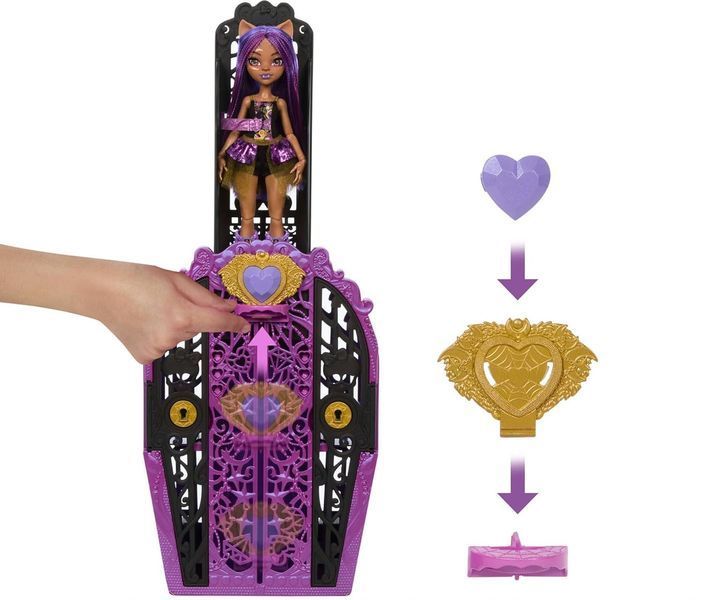 Лялька Monster High Клодін Вульф Шафа з секретами серія 4 &mdash; Clawdeen Wolf Skulltimate Secrets (HXH86) HXH85 фото