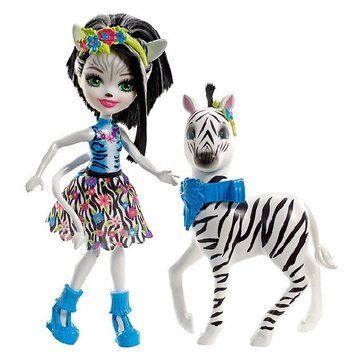 Лялька Enchantimals Зелена Зебра і Хуффіт &mdash; Zelena Zebra & Hoofette (FKY75) FKY75 фото