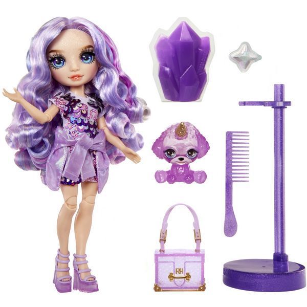 Кукла Рейнбоу Хай Вайолет со Слаймом и питомцем Rainbow High Violet Slime Kit and Pet 503422 503422 фото