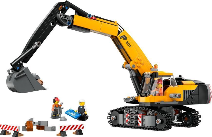 Конструктор LEGO City 60420 Желтый строительный экскаватор 60420 фото