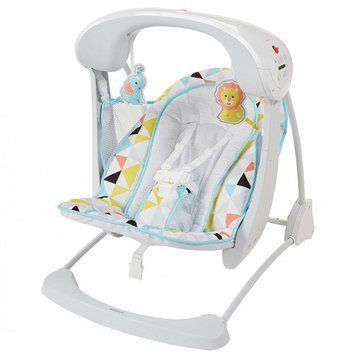 Крісло гойдалка Делюкс Візьми із собою біле Fisher Price DYH31 DYH31 фото