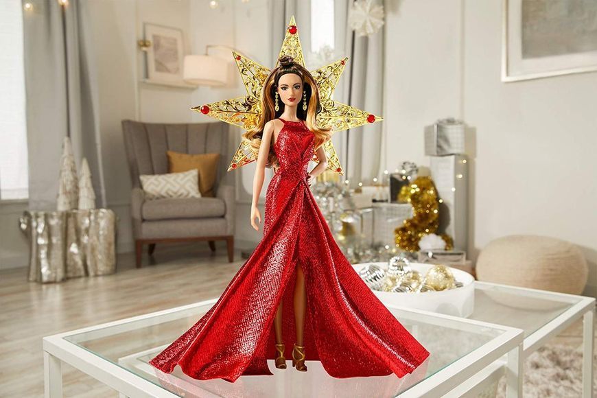 Коллекционная кукла Барби Праздничная 2017 Брюнетка &mdash; Barbie Holiday (DYX41) DYX41 фото