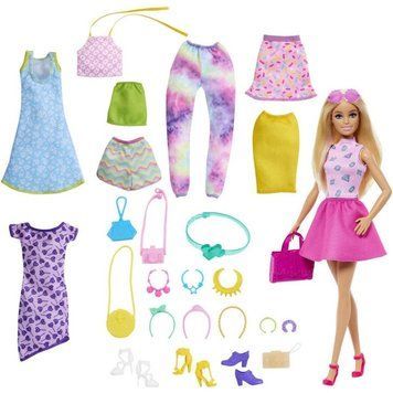 Лялька Барбі з колекцією одягу та аксесуарів &mdash; Barbie Mix-And-Match Fashions (HKB07) HKB07 фото