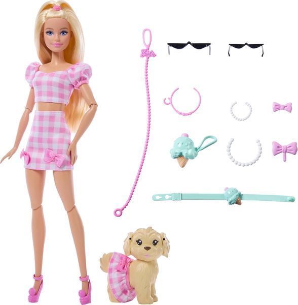 Кукла Барби Парные образы розовая клетка &mdash; Barbie Twinning Looks Couple Puppy (JFP36) JFP36 фото