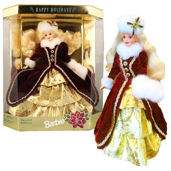 Колекційна лялька Барбі Щасливого Різдва 1996 &mdash; Barbie Happy Holidays (15646) 15646 фото