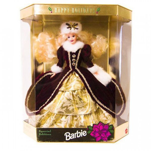 Колекційна лялька Барбі Щасливого Різдва 1996 &mdash; Barbie Happy Holidays (15646) 15646 фото