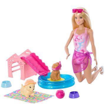 Кукла Барби Бассейн для щенков &mdash; Barbie Puppies Swimming Party (JBF35) JBF35 фото