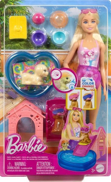 Кукла Барби Бассейн для щенков &mdash; Barbie Puppies Swimming Party (JBF35) JBF35 фото