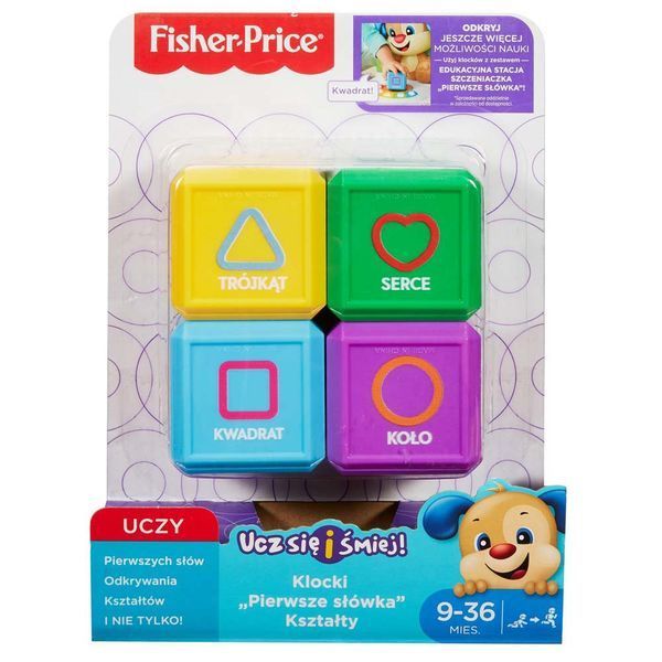 Развивающие Кубики Формы Играй и Учись Fisher Price Blocos FJP05 FJP05 фото