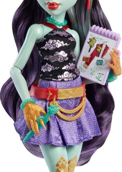 Лялька Monster High Джинафаєр Лонг Базова Покоління 3 &mdash; Jinafire Long Basic G3 with Accessories and Pet (HYV58) HYV58 фото