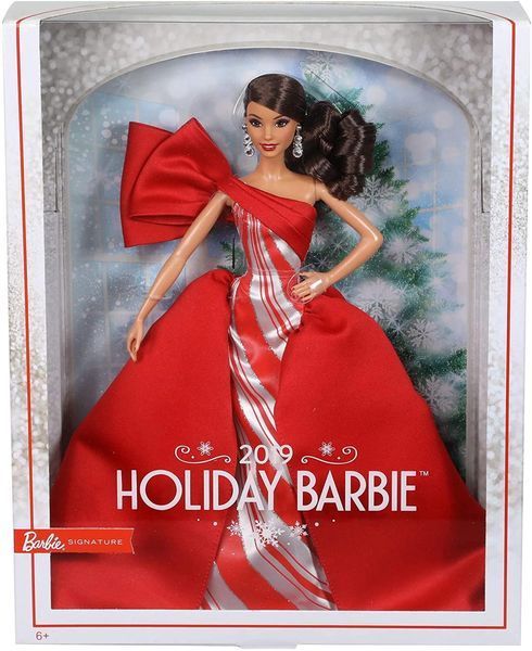 Колекційна лялька Барбі Святкова 2019 Брюнетка &mdash; Barbie Holiday (FXF03) FXF03 фото
