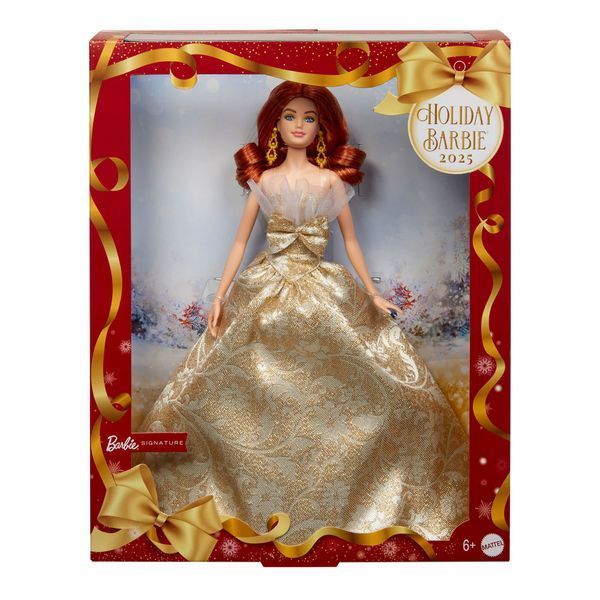 Коллекционная кукла Барби Праздничная 2025 Рыжая &mdash; Barbie Holiday (JBH99) JBH99 фото