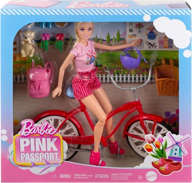 Лялька Барбі Рожевий паспорт Нідерланди &mdash; Barbie Pink Passport (HWJ00) HWJ00 фото