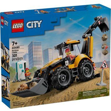 Конструктор LEGO City 60480 Желтый экскаватор-погрузчик 60480 фото