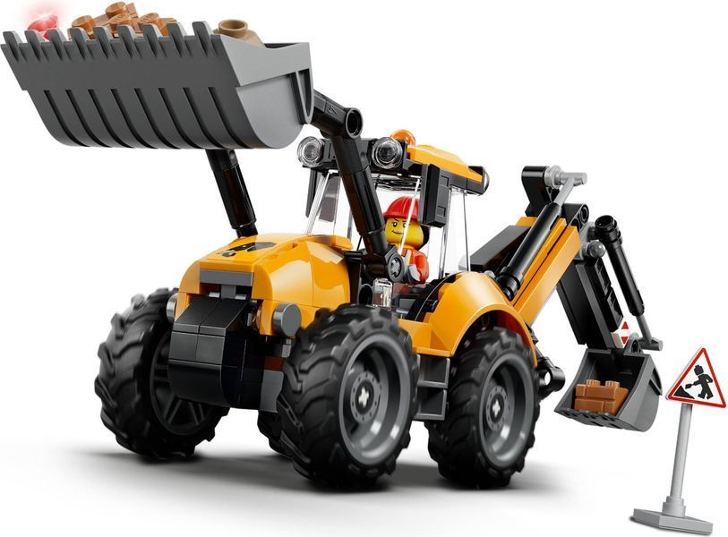 Конструктор LEGO City 60480 Желтый экскаватор-погрузчик 60480 фото
