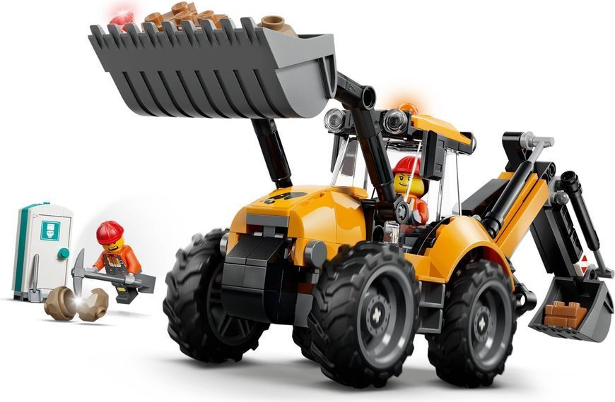 Конструктор LEGO City 60480 Желтый экскаватор-погрузчик 60480 фото