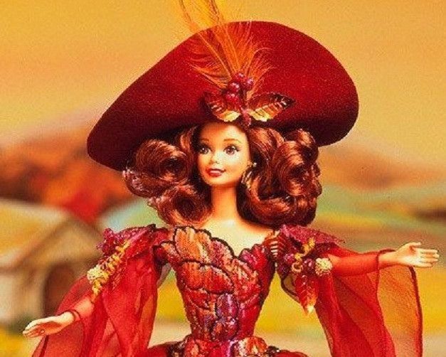Коллекционная кукла Барби Осенняя роскошь 1996 &mdash; Barbie Autumn Glory (15204) 15204 фото