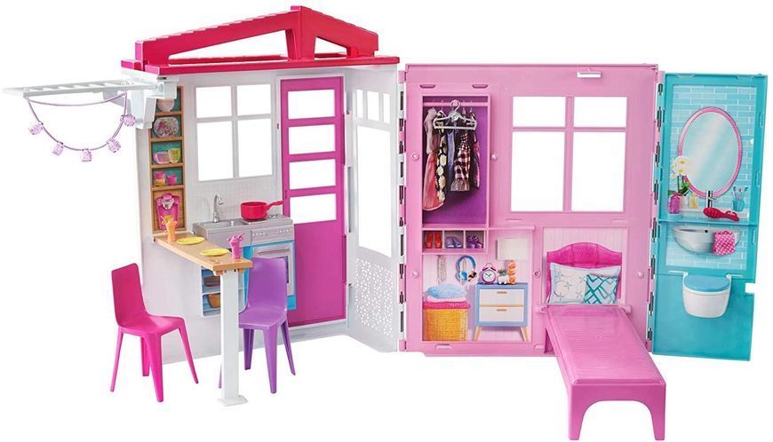 Ігровий набір Будиночок Барбі з лялькою та басейном &mdash; Barbie Doll House Playset (FXG55) FXG55 фото