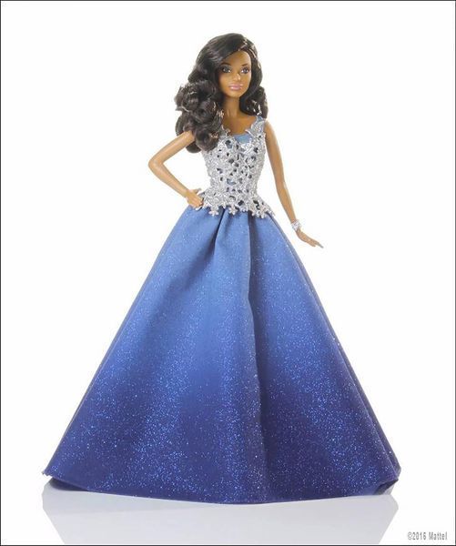 Колекційна лялька Барбі Святкова 2016 в синьому &mdash; Barbie Holiday (DGX99) DGX99 фото