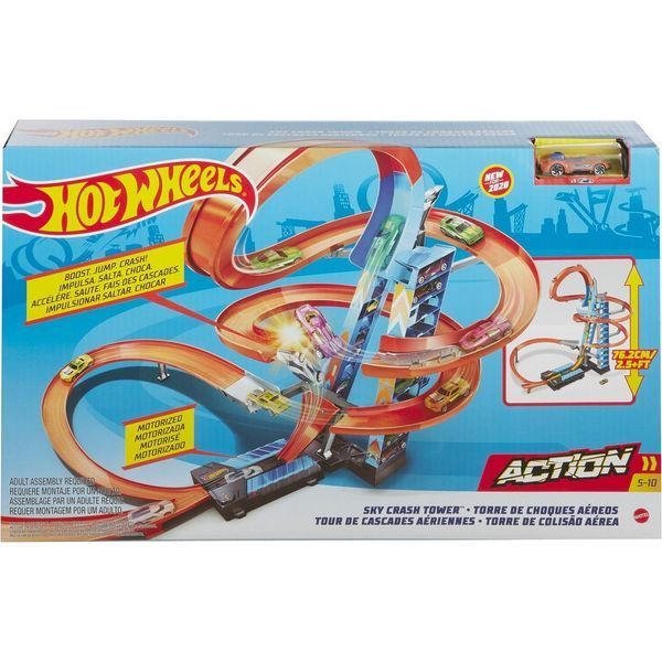 Автотрек Хот Вилс Небоскреб Падение с башни Hot Wheels Sky Crash Tower GJM76 GJM76 фото