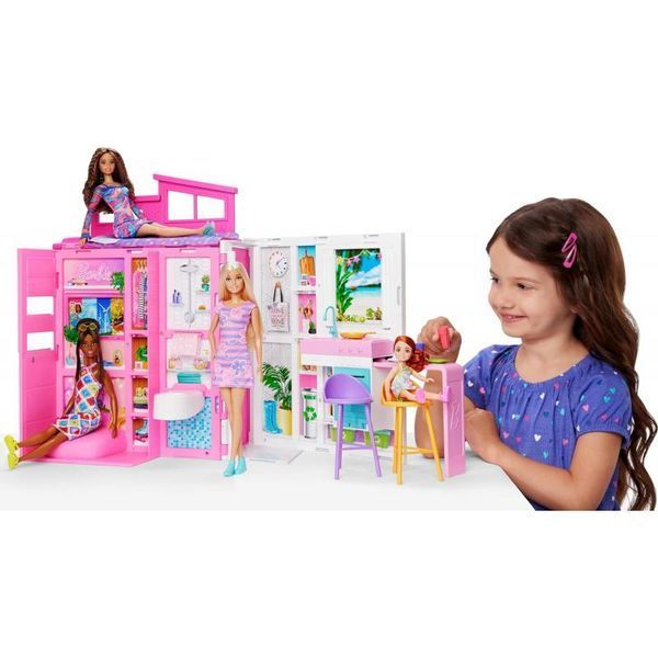 Игровой набор Домик Барби с куклой &mdash; Barbie Getaway Doll House (HRJ77) HRJ77 фото