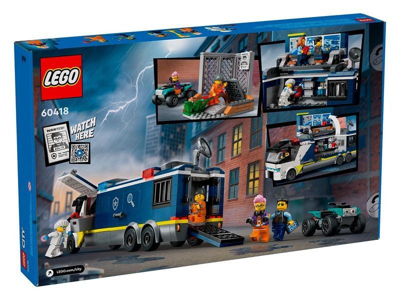 Конструктор LEGO City 60418 Полицейский грузовик с криминалистической лабораторией 60418 фото